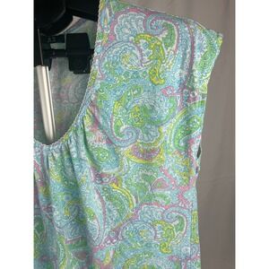 Lauren Ralph Lauren Women's‎ Paisley Print Sleeveless Top Casual Blouse